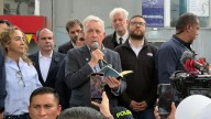En vivo: Expresidente Álvaro Uribe llegó al parque El Golfito para rendir homenaje a Miguel Uribe