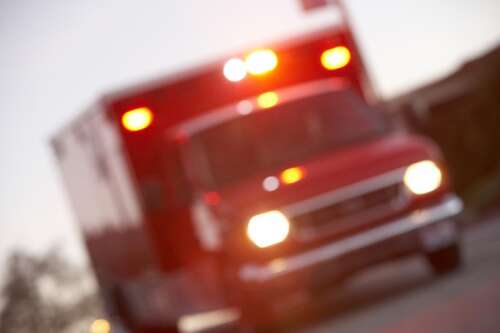 Motorcyclist severely hurt after striking pole, police car in Barrington Hills