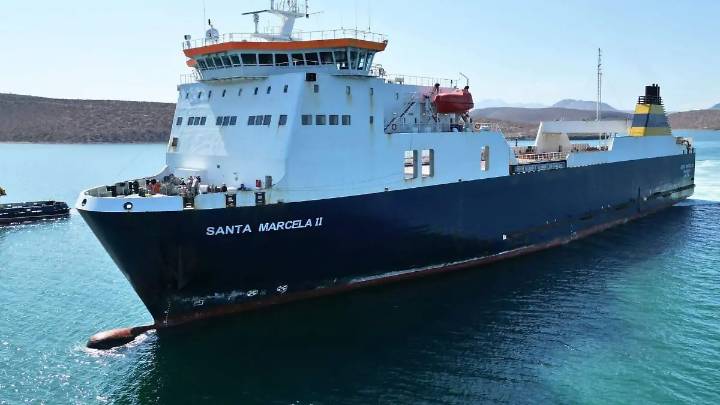 Barco Santa Marcela II aumenta 40% capacidad de carga entre La Paz y Sinaloa
