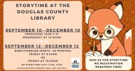 Baby/Toddler Storytime at the Douglas County Library
