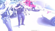 Watch: Lightning strikes near Ohio officers answering call