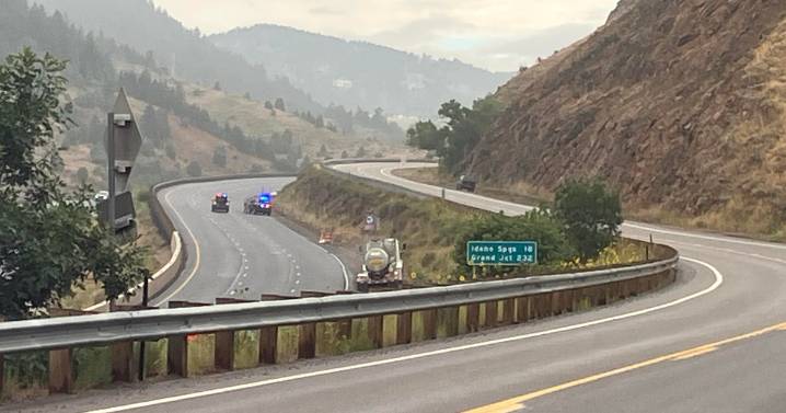 Both directions of I-70 closed west of Denver for semi hazmat incident