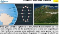 Venezuela experimentará máxima incidencia solar entre el 20 de agosto y 22 de septiembre
