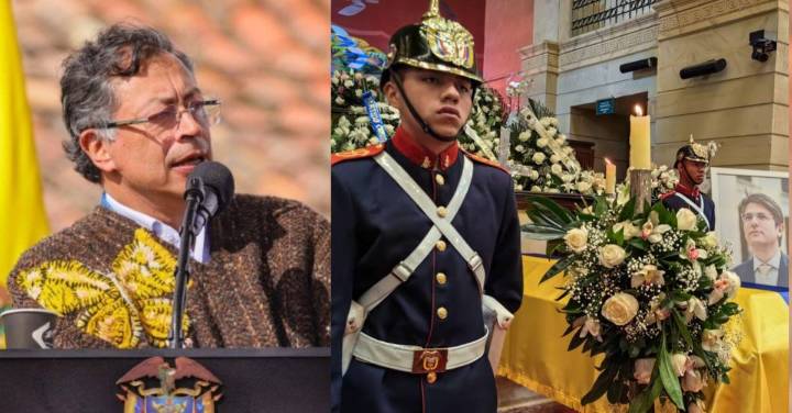 La molestia de Petro sobre los discursos de despedida a Miguel Uribe
