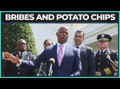 Eric Adams Adviser Hands Cash In Chips Bag To Reporter