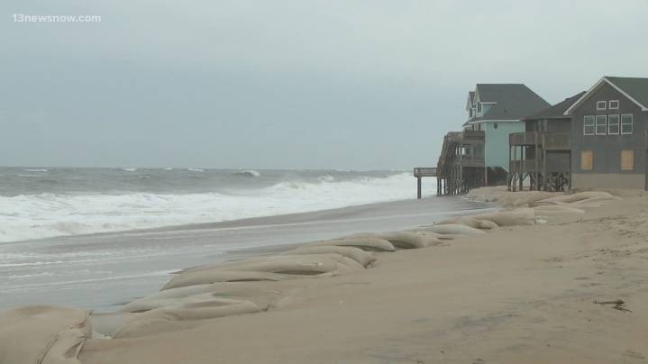 Hatteras Island residents brave closed stretch of NC 12 to shelter in place