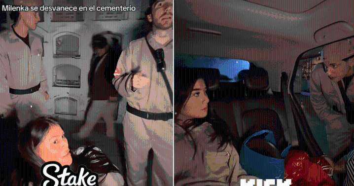 Milenka queda en shock y rompe en llanto en plena visita a un cementerio: ''No puedo''