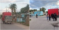 Camioneta choca contra poste causando afectaciones eléctricas en Chicxulub Puerto