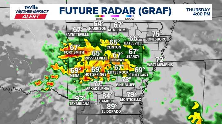 Heavy rains could impact Central Arkansas drivers