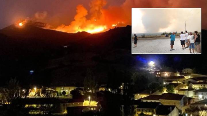 Un pueblo de Palencia, atrapado entre dos incendios: "Están siendo días de infierno y de mucho miedo"