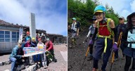 Japanese man beats his own record as oldest person to summit Mount Fuji, at 102, after heart failure