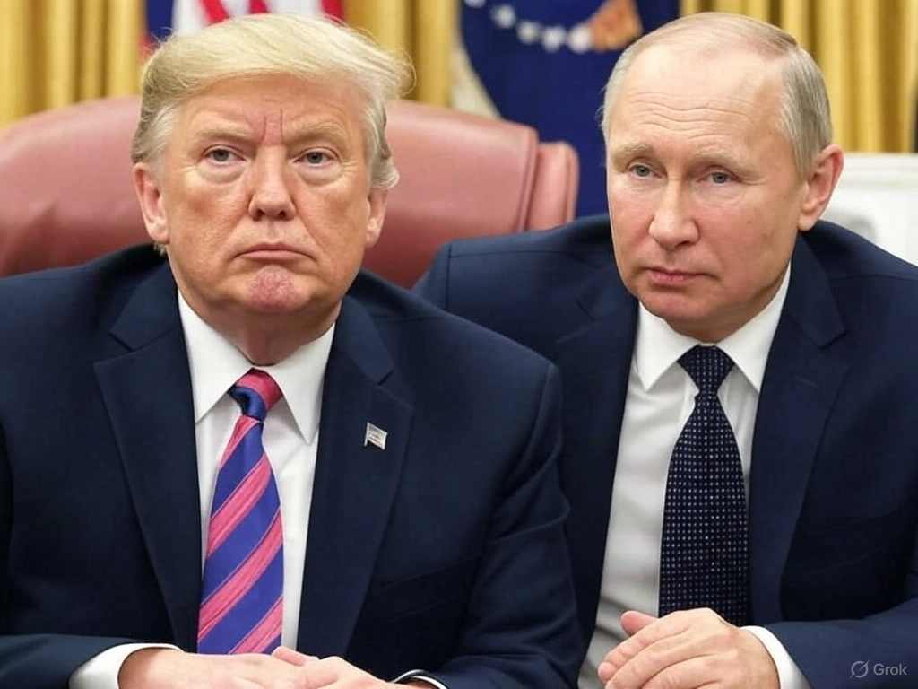 Primer cara a cara entre Putin y Trump en Alaska