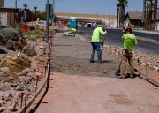 What is the construction being done along Henderson’s Greenway Road?