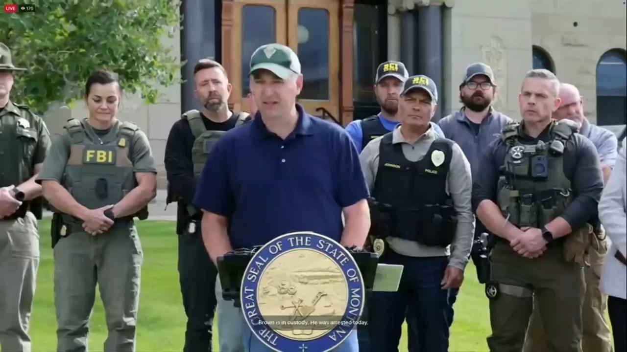 Weeklong manhunt ends with the capture of a man suspected in a deadly shooting at a Montana bar