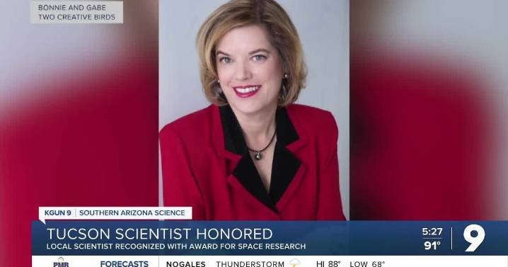Tucson space scientist wins international honor