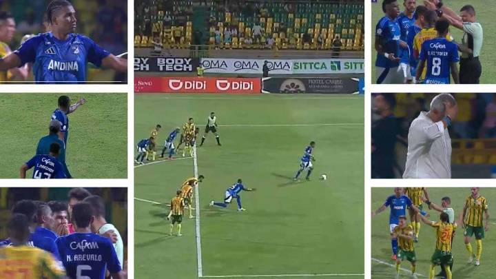 Cómo se explica: Millonarios, penalti, invasión, error y reversa del árbitro en Copa BetPlay