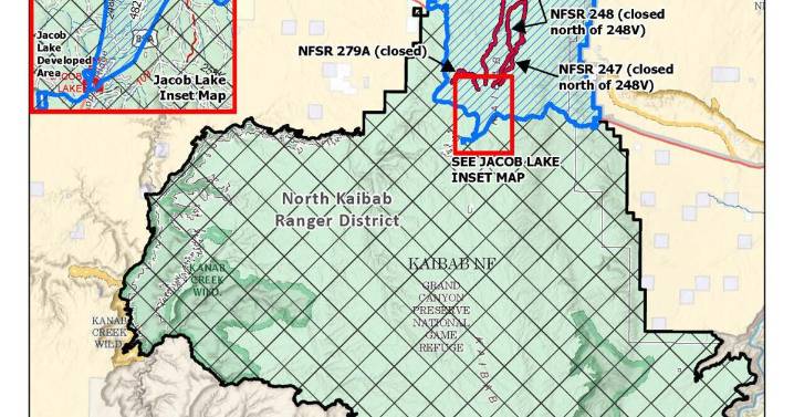 Kaibab National Forest entering Stage 2 fire restrictions, reducing North Kaibab closure