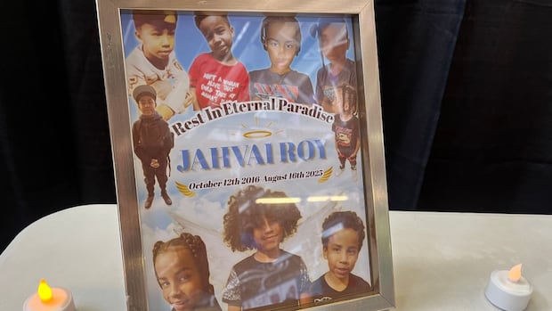 Community members pack hall to remember young boy killed by stray bullet in Toronto