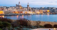 Mediterranean city with beautiful waterfront that's warm and dry in autumn