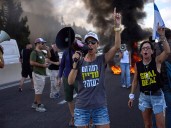 Protesters in Israel grow into one of largest demonstrations since Gaza conflict began