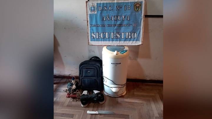 Añatuya: una madre entregó a la policía bienes robados por su hijo
