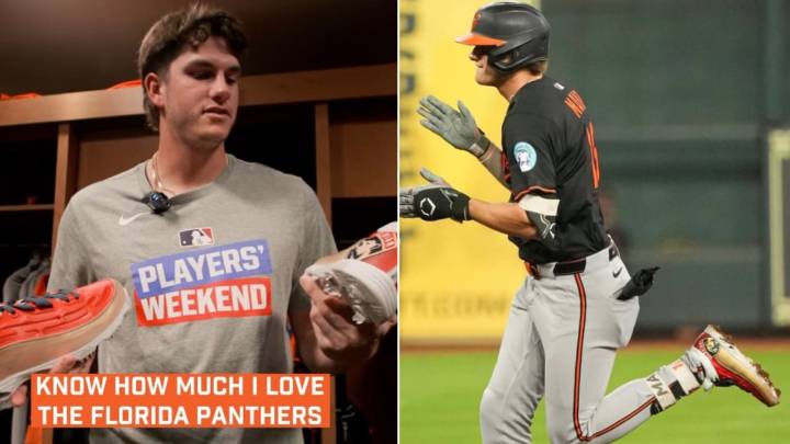 Orioles' Mayo wears Panthers cleats on MLB Players Weekend, homers