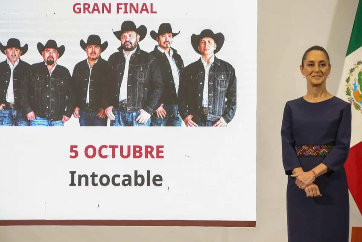 Claudia Sheinbaum presenta en primicia la canción 'Estamos todos' de Intocable