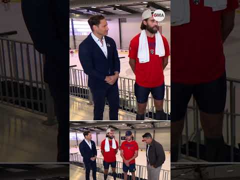 Florida Panthers' Aaron Ekblad says South Florida fans are bringing the heat to the rink! 🏒