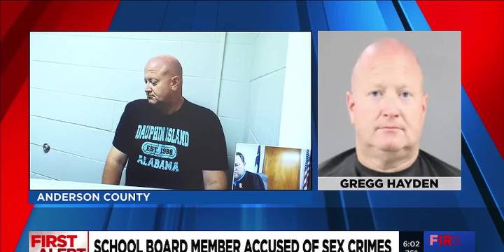 School board member accused of sex crimes in Anderson Co.