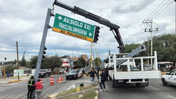 ¡Nuevo semáforo en el cruce de Rodolfo Landeros y Poliducto mejorará la seguridad y fluidez vial en la zona oriente de la capital!