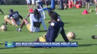 Week Two of Notre Dame Training Wraps with Wide Receivers and Linebackers Hungry to Prove Themselves