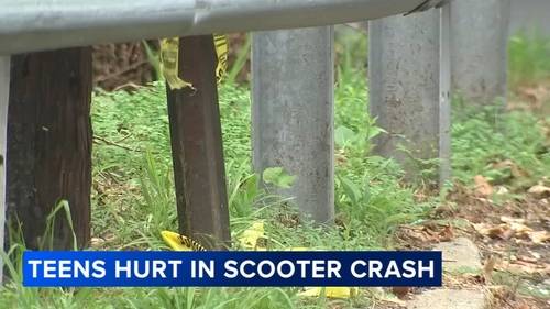 2 teens injured after scooter collides with pickup truck in Springfield, Delaware County