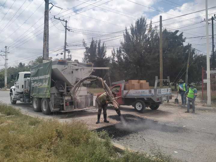 JEC avanza en obras de bacheo y mejoramiento en la zona industrial