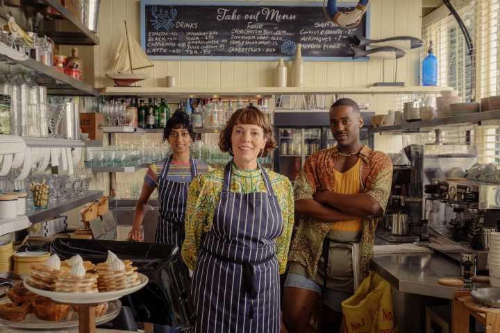 This beautiful English seafood restaurant doubles as California in ‘The Roses’