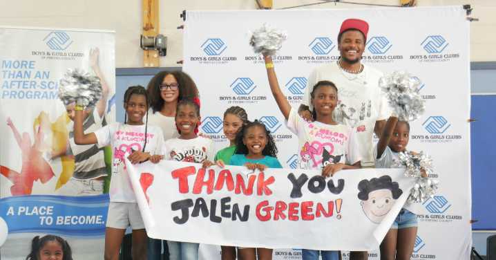 Jalen Green gives back to local children in Fresno