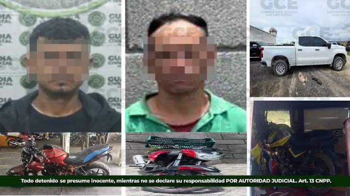 Cuatro personas fueron detenidas por presunto robo de vehículos