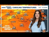 Hot & muggy Saturday in Charlotte: Bekah Birdsall forecast 8/16