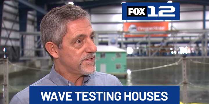 Researchers test house designs against coastal storms, tsunamis in OSU wave lab