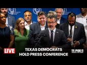 LIVE PRESSER: Texas Democrats on President Trump's redistricting plan