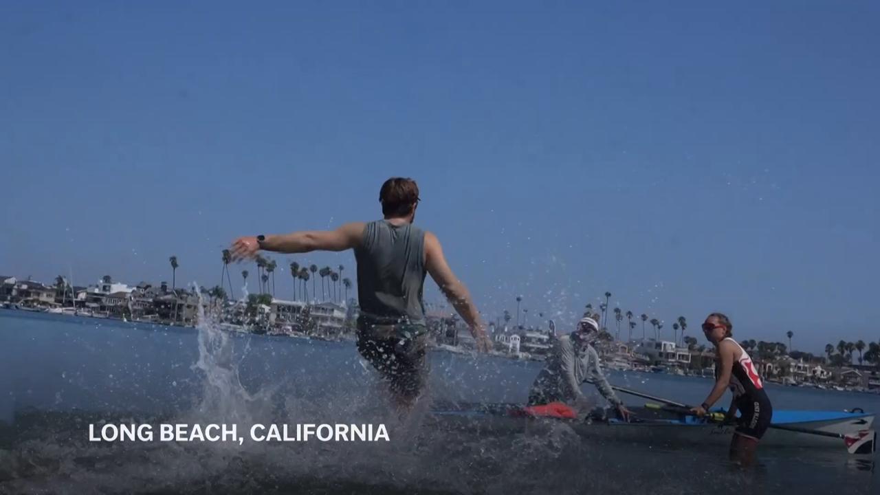 Beach sprint rowing athletes prepare for their sport's debut at 2028 LA Olympics