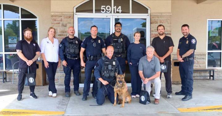 Police show appreciation for vets who helped care for Kansas K