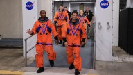 Artemis 2 astronauts suit up for nighttime moon launch dress rehearsal (photos, video)