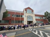 Rally against Harford school board’s book removal draws over 100 to meeting