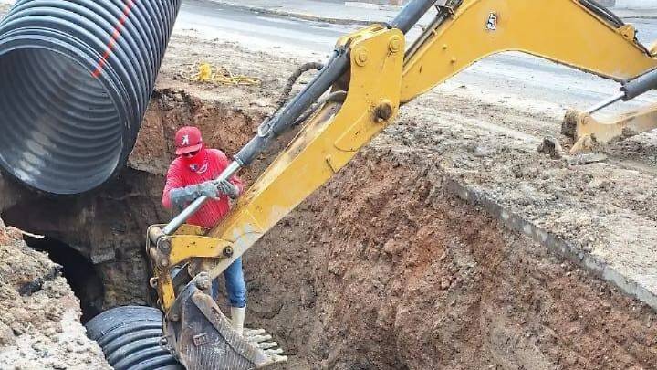 JUMAPA lleva un avance del 98%, en uno de dos tramos del colector colapsado en la 12 de Octubre