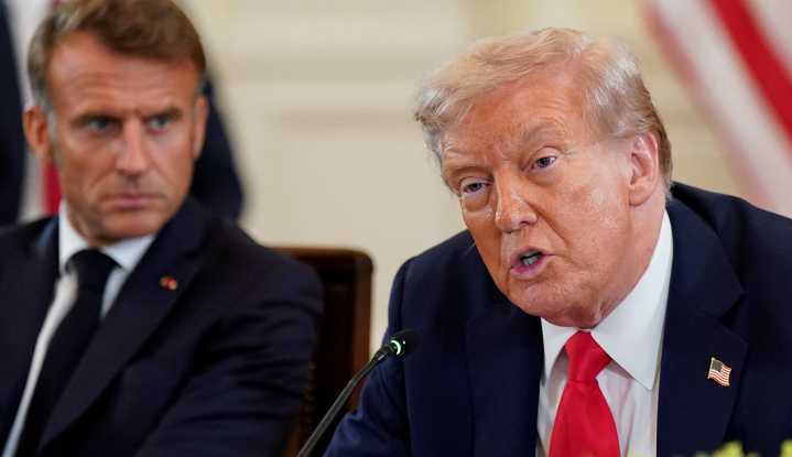 'Exit through a gift shop': Trump slammed for showcasing MAGA merchandise to world leaders