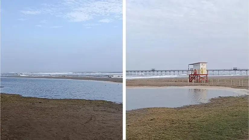 Chiclayo: mar de Pimentel se salió hasta la zona del balneario por fuertes oleajes