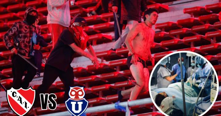 Uno por uno: la lista de todos los heridos que dejó la pelea campal entre Independiente y U de Chile en Argentina