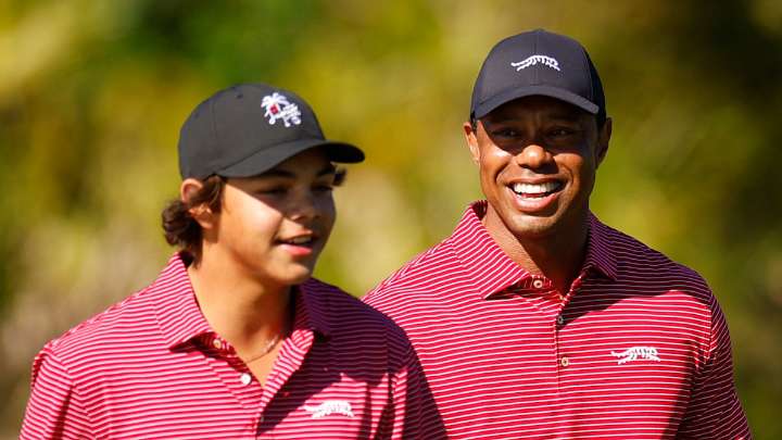 Tiger Woods' son Charlie's body transformation revealed as teen continues dad's legacy