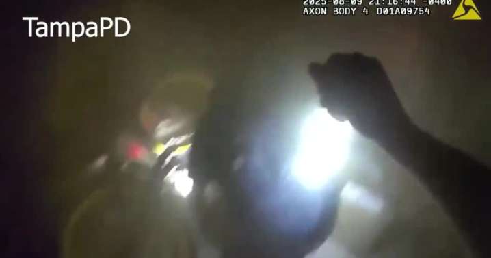 VIDEO: Man rescued from burning home by Tampa Police officers