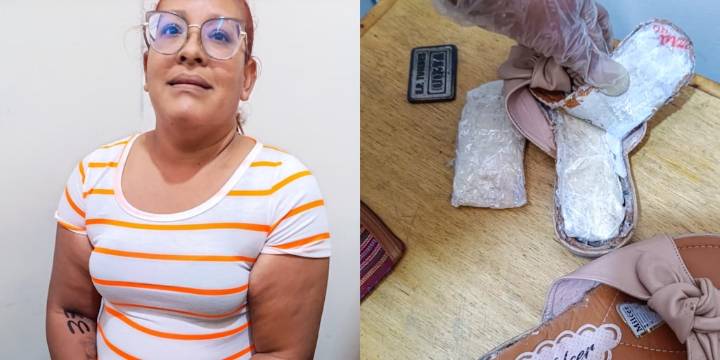 Mujer intentó ingresar droga en sandalias al penal de Tumbes y fue intervenida por agentes del INPE
